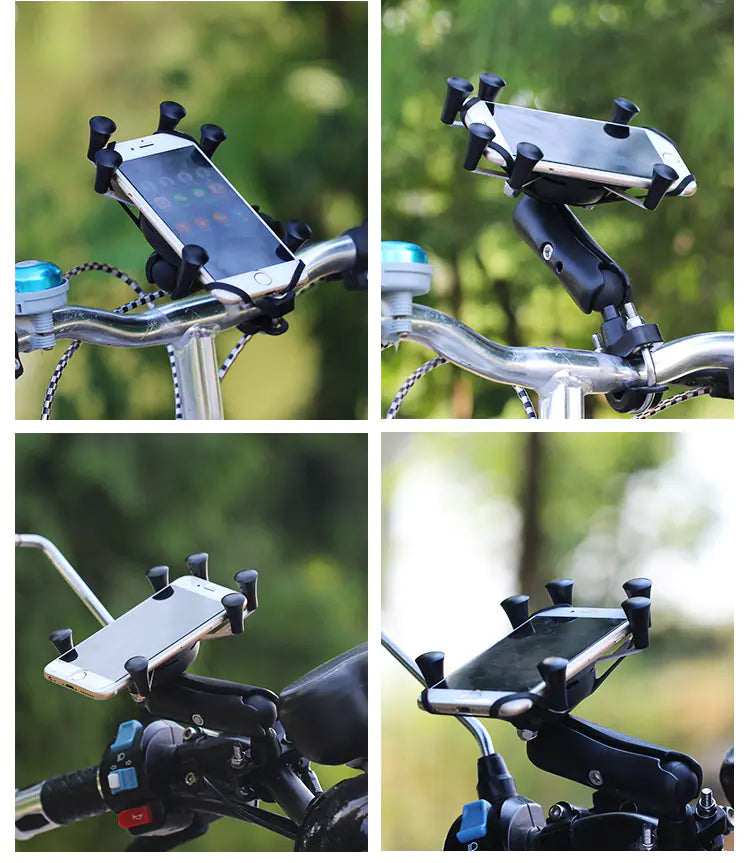 Universal Anti-Theft Phone Holder for Motorcycles & Bikes