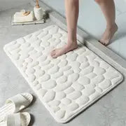 Thin Absorbent Bathroom Rug - Memory Foam Non-slip Mat