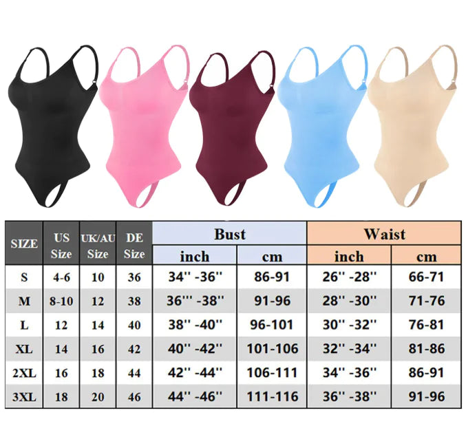 Women's Backless Seamless Camisole Shapewear Jumpsuit