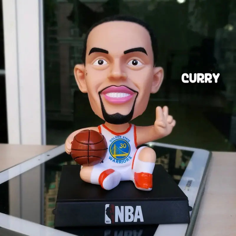 Car Dashboard Bobblehead Figurine - Soccer Star Decor