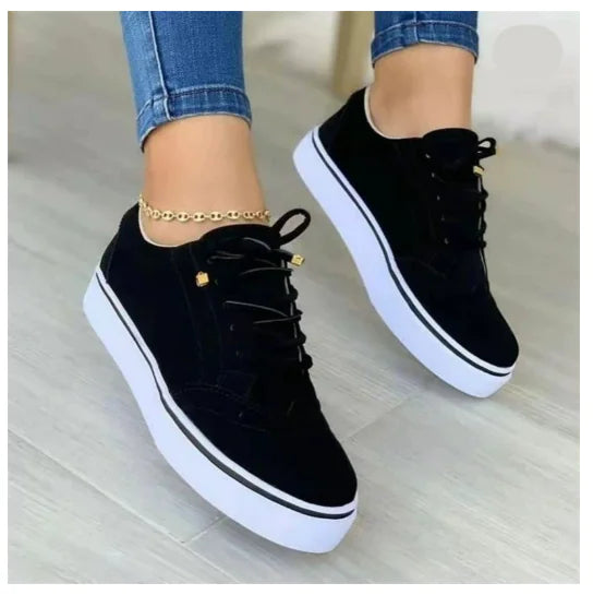 Casual Orthopedic Sneakers with Round Toe Design (One Pair)