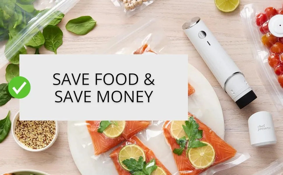 Vacuum Food Storage Bag Set with Electric Pump