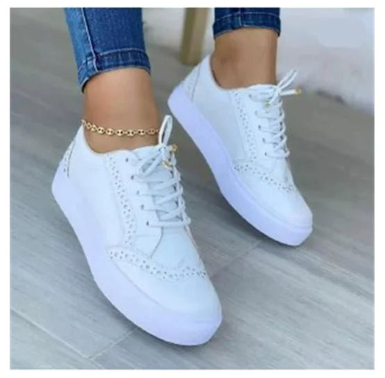Casual Orthopedic Sneakers with Round Toe Design (One Pair)