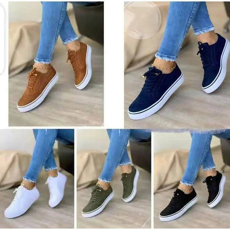Casual Orthopedic Sneakers with Round Toe Design (One Pair)