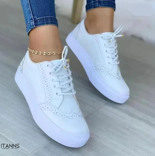 Casual Orthopedic Sneakers with Round Toe Design (One Pair)