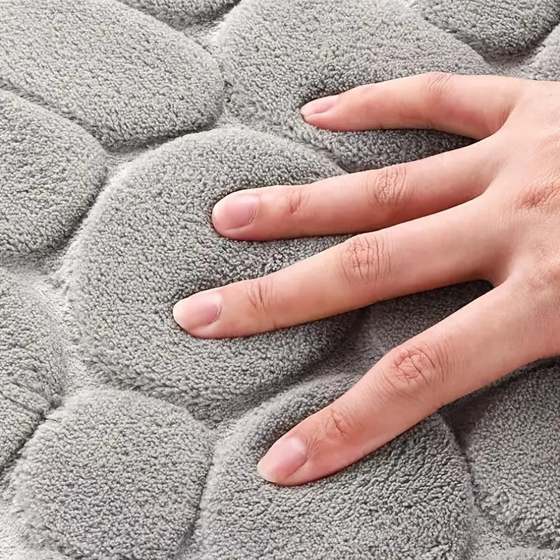 Thin Absorbent Bathroom Rug - Memory Foam Non-slip Mat
