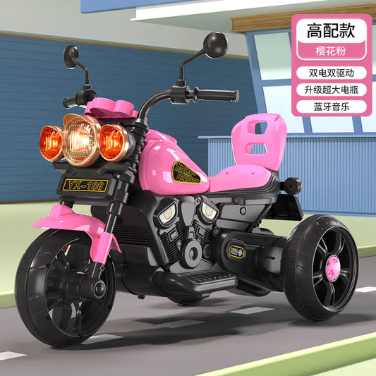 Children's Electric Trike with Remote Control (Battery-Powered)