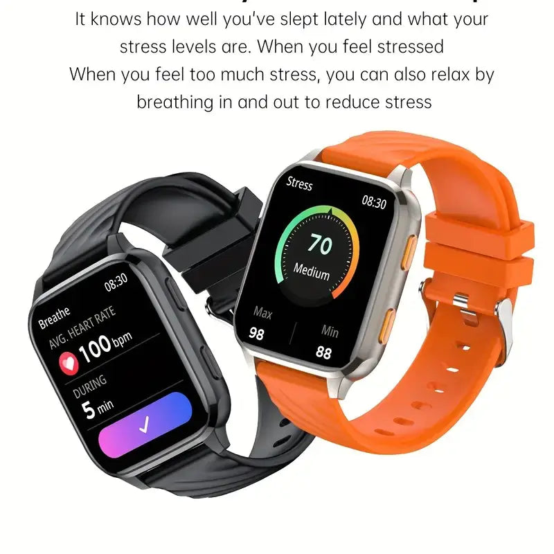 Bluetooth Health Monitoring Smart Watch with Pedometer