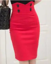 Women's High Waist Stretch Fishtail Skirt