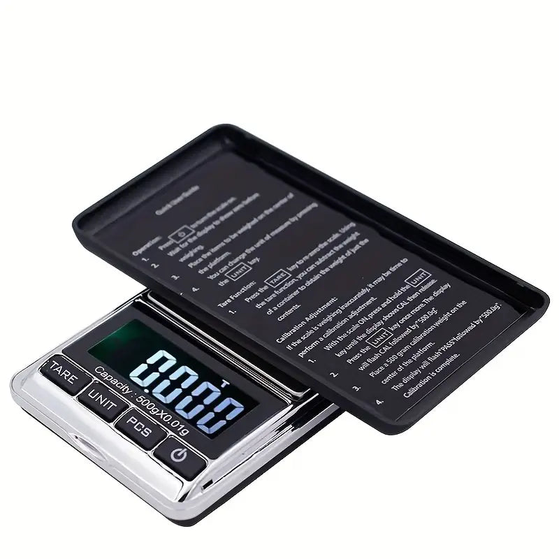 1pc Portable Digital Kitchen Scale with Backlit Display