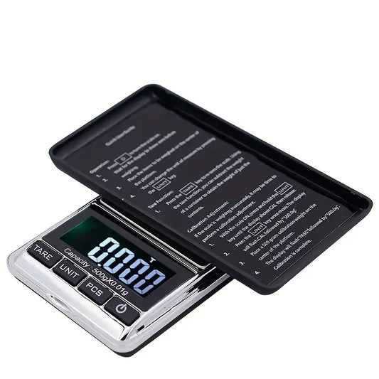 1pc Portable Digital Kitchen Scale with Backlit Display