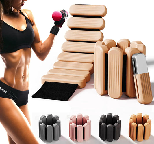 Wrist & Ankle Weights for WomenPremium Silicone Wrist Weights for WomenLeg Weights 2 lbs Set of 2 (1Lb Each)，Adjustable Ankle Weights for YogaRunningPilateSwimmingWalkingHome Gym WorkoutStrength Training (Brown Large)