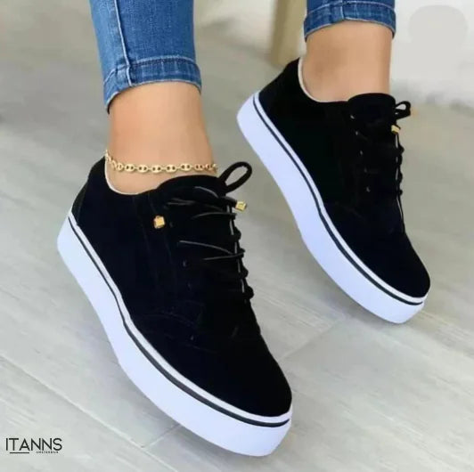 Casual Orthopedic Sneakers with Round Toe Design (One Pair)