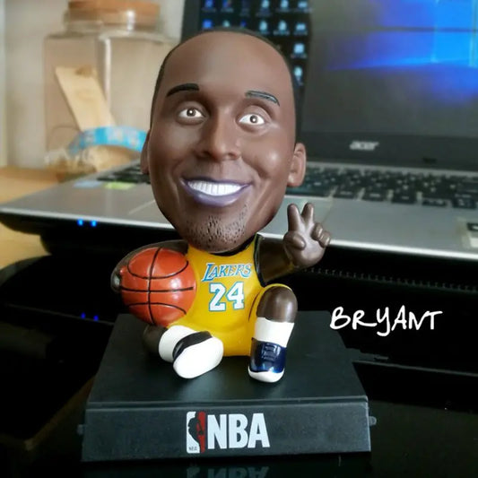 Car Dashboard Bobblehead Figurine - Soccer Star Decor