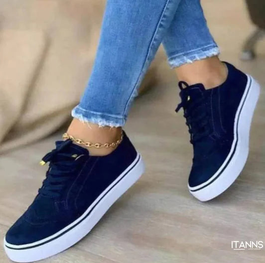 Casual Orthopedic Sneakers with Round Toe Design (One Pair)