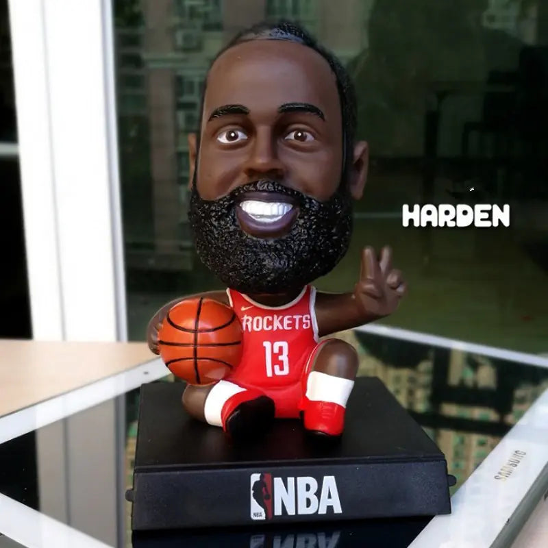 Car Dashboard Bobblehead Figurine - Soccer Star Decor