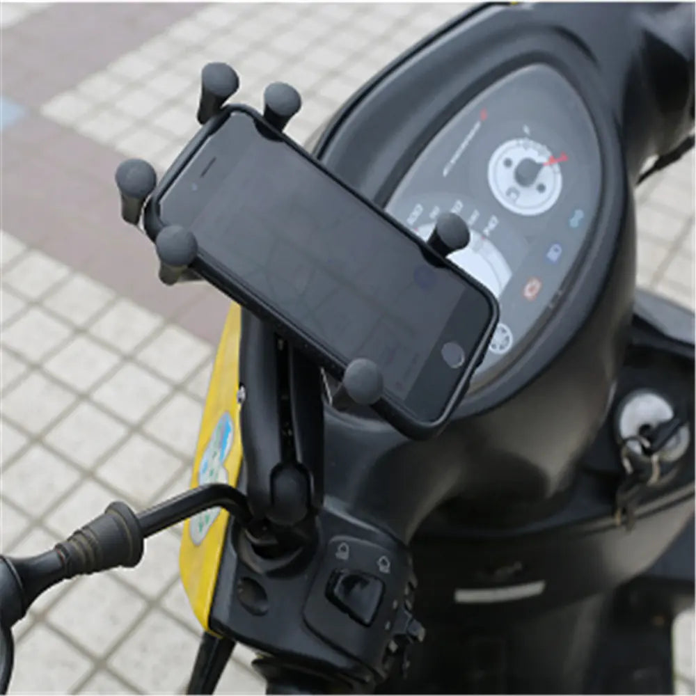 Universal Anti-Theft Phone Holder for Motorcycles & Bikes