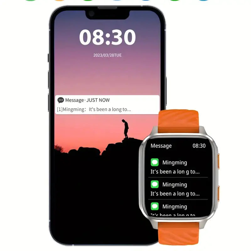 Bluetooth Health Monitoring Smart Watch with Pedometer