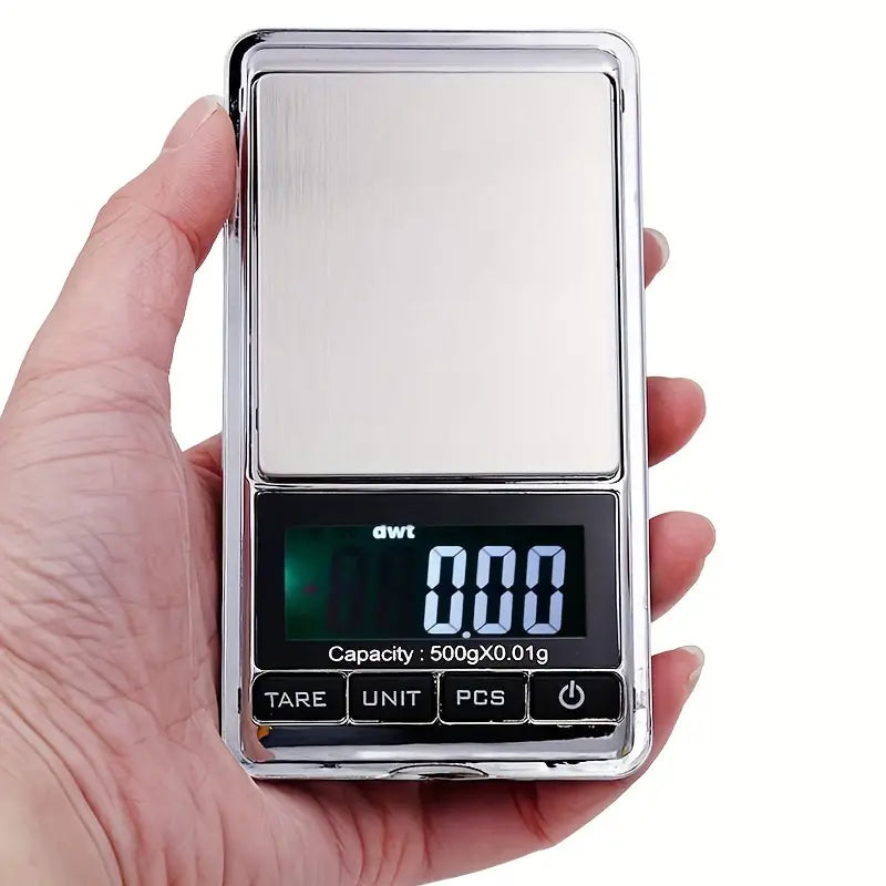 1pc Portable Digital Kitchen Scale with Backlit Display