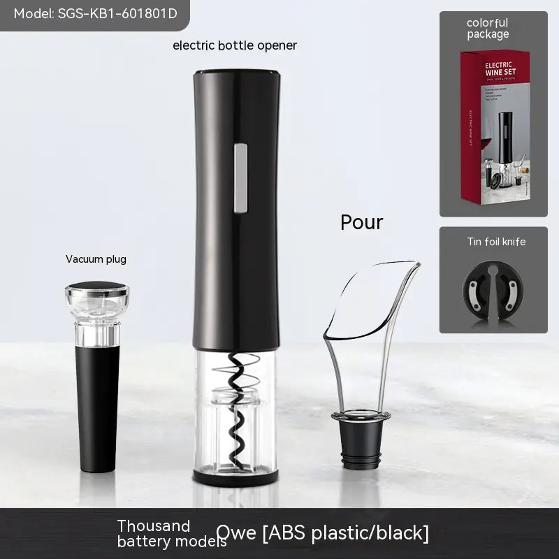 Electric Bottle Opener with Creative Wine Stopper