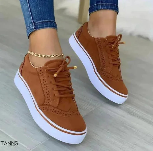 Casual Orthopedic Sneakers with Round Toe Design (One Pair)