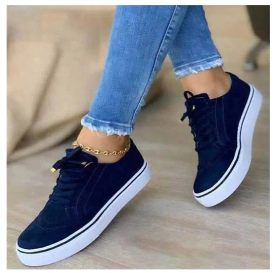 Casual Orthopedic Sneakers with Round Toe Design (One Pair)