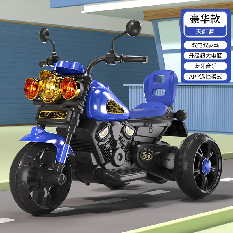 Children's Electric Trike with Remote Control (Battery-Powered)